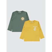 Civil Boys Erkek Çocuk 2'li Sweatshirt 5-13 Yaş Sarı