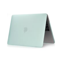Arabulalaca Apple Uyumlu MacBook Pro 16" A2141 A2142 Mat Hardcase Kılıf Yeşil