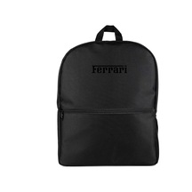 Ferrari Text Black Siyah Sırt Çantası