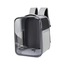 Suntek Kedi Sırt Çantası Taşınabilir Şeffaf Ön Köpek Gri