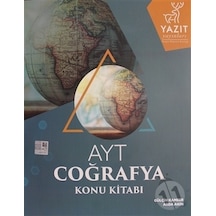 Yazıt Yayınları Yks Ayt Coğrafya Konu Kitabı