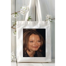Art Hediye Jodie Foster Baskılı Bez Çanta Omuz Çantası Kişiye Özel Desen 2 Çok Renkli