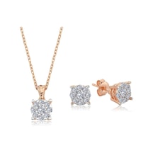 Işıltılı Koronet İkili Gümüş Set