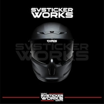 Chaos Vizör Sticker Kask Vizör Sticker Tüm Kasklar Uyumlu 1 Adet Beyaz