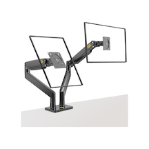North Bayou Nb G32 Amortisörlü 22"-32" Profosyonel 2-15kg Çift Kol Monitör Standı Siyah
