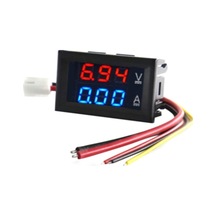 Kırmızı-mavi-yüksek Kaliteli Dc 100v 10a Voltmetre Ampermetre Mavi + Kırmızı Led Amp Çift Dijital Volt Metre Ölçer
