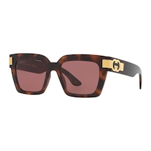Gucci Gg 1689s 002 54 Kadın Kare Kırçıllı Kahverengi Kemik Güneş Gözlüğü Kahverengi