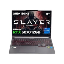 Game Garaj Slayer X7T-5070 V2.12 C7 i7 14650HX 16 GB 1 TB SSD RTX5070 16" Free Dos Dizüstü Bilgisayar