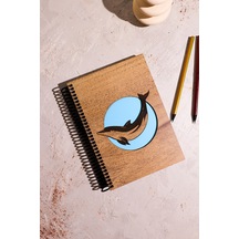 Doğal Ahşap Kapaklı Çizgisiz Defter - Şık Ve Dayanıklı Tasarım