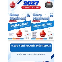 Soru Hazinesi 2027 7.sınıf Paragraf-sosyal %100 Maarif Model Bağlam Temelli Soru Hazinesi Seti+kronometre