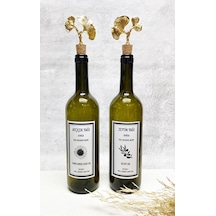 Altın Ginkgo Mantar Tıpalı 750ml Yeşil Şişe Etiketli Yağlık Yağda