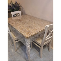 Şeffaf 0.018 Mm Pvc Muşamba - Desenli Silinebilir Şeffaf Masa Örtüsü 16ns32 Şeffaf