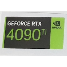 Nvidia Geforce Rtx 4090 Ti Sticker Yatay Etiket D165