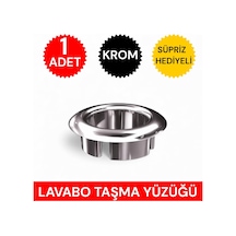 Lavabo Taşma Yüzüğü Krom Her Lavaboyla Uyumlu