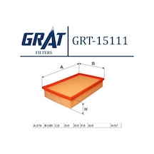 Grat 15111 Hava Filtresi Vw Caddy 9603 Polo Cls 9600 Toledo 92 99 Felicia 9500 E216l02