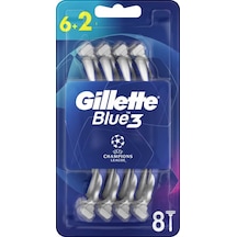 Gillette Blue3 Football Tıraş Bıçağı Şampiyonlar Ligi Paketi 8'li