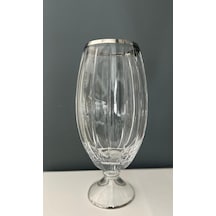 Decorium Cam Vazo Ayaklı Accademia Platin M06515-ab