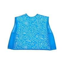 Sevi Bebe Körüklü Giymeli Önlük ART-515 Geometric Mavi