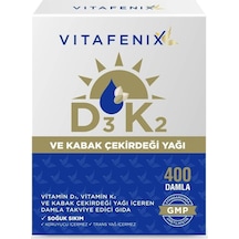 Vitafenix D3k2 Ve Kabak Çekirdeği Yağı 400 Damla 20 Ml