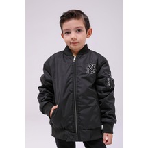 Erkek Çocuk Mevsimlik Yağmurluk Ceket 51294 Siyah