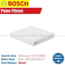 Seat Leon 1.6 Tdı Bosch  Polen Filtresi (2013-2017)
