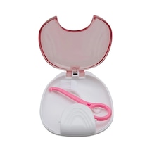 Gateesat Mavi Diş Protezi Saklama Kutusu Ergonomik Sap Fırça Seyahat Çantası