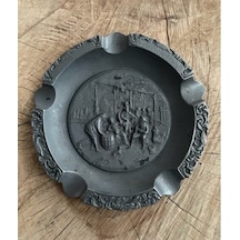 Antik Pirinç Oksit Küllük Puro Küllüğü Siğara Küllük 19*19Cm
