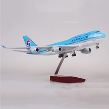 Korean Air B747 Yolcu Uçağı Model Uçak 1/160 Ölçek 47cm