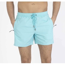 Miami Beach Mint Su İtici Özellikli Erkek Havuz Deniz Şort Mayo Basic Model 001