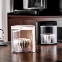 Fochsia Bej Saklama Kutusu Dayanıklı Plastik Filtre Kahve Kapları Toz Nem Koruma