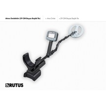 Rutus Atrex Dedektör 29cm Beyaz Başlık İle Metal Dedektörü