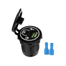 Powermaster Ic-266c-5 Pano Tipi Hızlı Şarj Soketi Usb Qc3.0 + Type-c Pd Otomobil-tekne Uyumlu