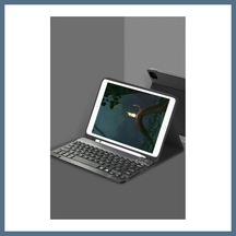 Buradabulabilirsin Samsung Uyumlu Galaxy X200 Tab A8 10.5 Kılıf Kc01 Smart Klavyeli Tablet Kılıfı - Siyah Bbz