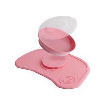 Vakumlu Bebek Çocuk Tabak Ve Mama Altlığı Seti Pembe