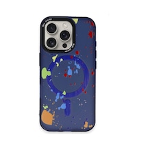 Joko Apple Uyumlu iPhone 16 Pro Max Kılıf Colorful Seri Silikon Kapak Lacivert