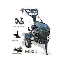 Kaan 260 S 7 HP 2+1 Benzinli Çapa Makinesi + Çapa Alt Grubu + Teker Takımı + Pulluk