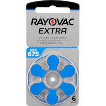 Rayovac Extra Advanced 675 Numara İşitme Cihazı Pili 6'lı