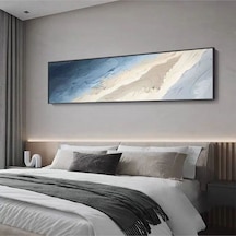 Soyut Gold Kabartma El Yapımı Yağlı Boya Tablo 135x59cm