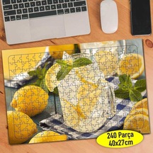 Buzlu Limonata Sunum 240 Parça Puzzle Yapboz Tablo-66058265