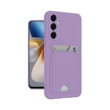 Samsung Galaxy Uyumlu   S24 Plus Kelvin Kartvizitli Silikon - Lila