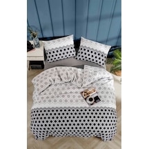 Tabu Home Geometrik Antrasit Çift Kişilik Nevresim Seti