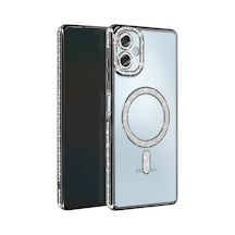 Samsung Galaxy A06 Uyumlu Joke Simli Magneticsafe Kılıf - Siyah