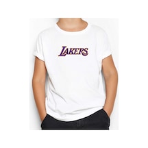 Zepplin Giyim Los Angeles Lakers Siyah Çocuk Tişört Siyah