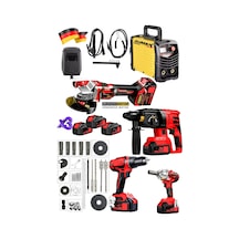 Stilmax 5ın1 10pil 21v Stwm90 Set 200a İnvertör Kaynak Şarjlı Matkap Somun Sıkma Kırıcı Taşlama