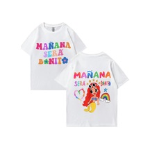 Flood Of Style Sıcak Satış Şarkıcı Karol G Müzik Albümü Manana Sera Bonito T Shirt Erkek Kadın Rahat Gr Beyaz