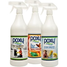 Poxy Ağır Yağ Çözücü + Fayans Temizleyici + Genel Temizlik 3 x 1 L