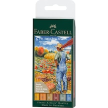 Faber-Castell Pitt Artist Pen Fırça Uçlu 6'lı Sonbahar Temalı, Profesyonel Çizim