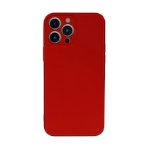 Newface Apple iPhone Uyumlu 13 Pro Kılıf Nano İçi Kadife Silikon - Kırmızı