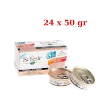 Schesir Multipack Somonlu Kedi Konservesi 24 x 50 G