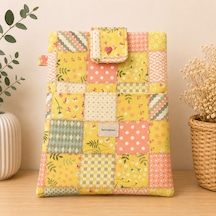 Patch&soul Mimoza Patchwork Kitap Ve Tablet Kılıfı El Yapımı Çiçekli Kılıfı